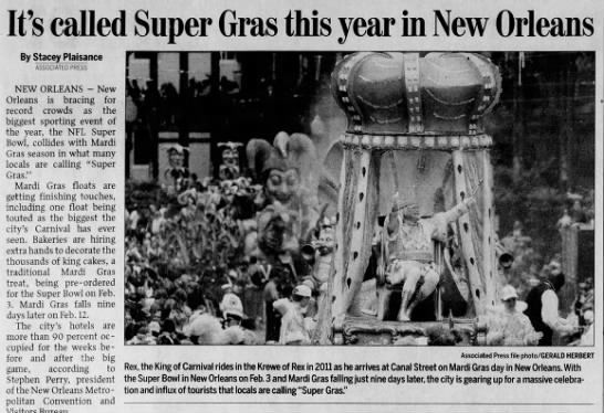 It's called Super Gras this year